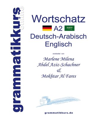 cover image of Wörterbuch A2 Deutsch-Arabisch-Englisch